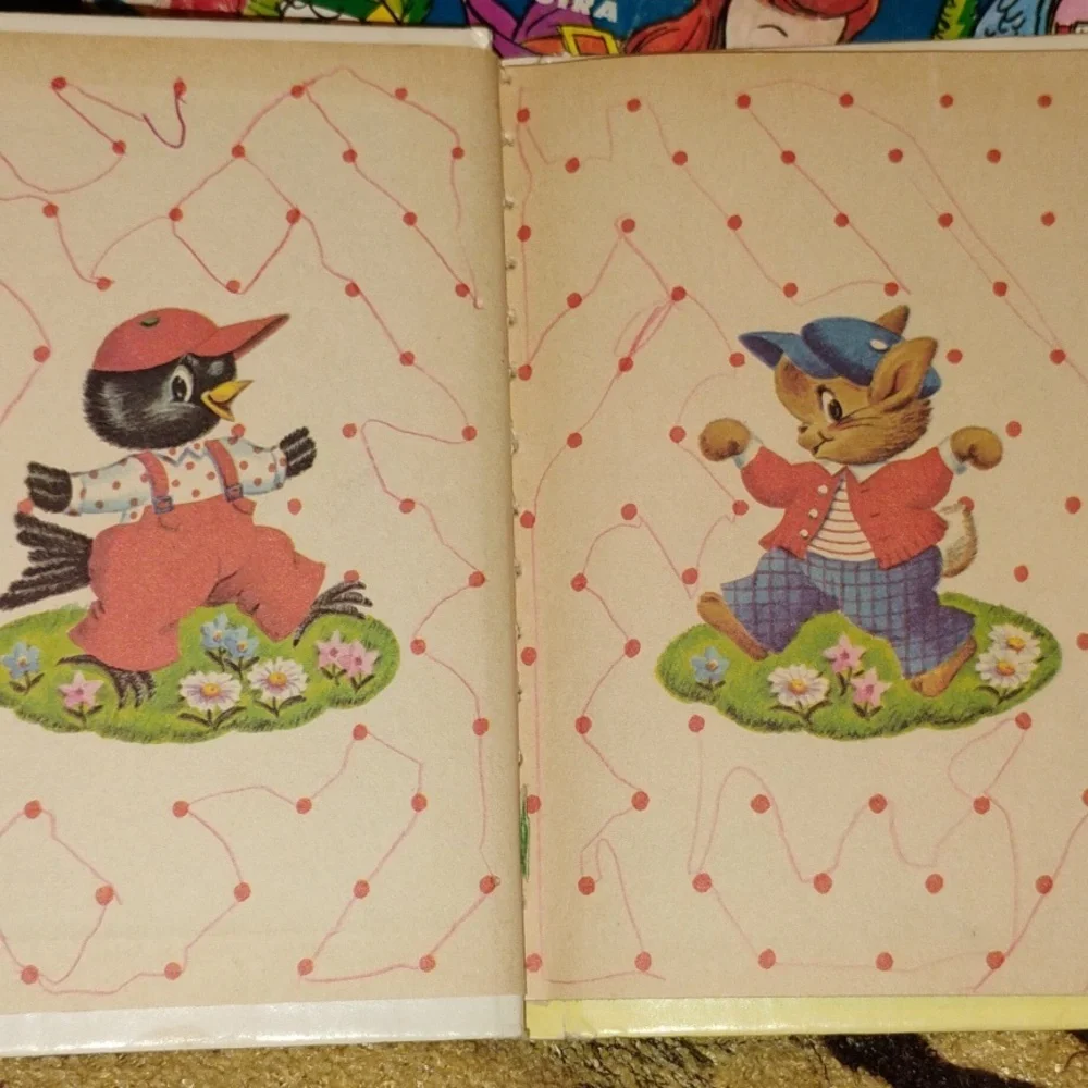 🏫 Sunny Meadow Stories Rand McNally ELF Vintage Book NVC